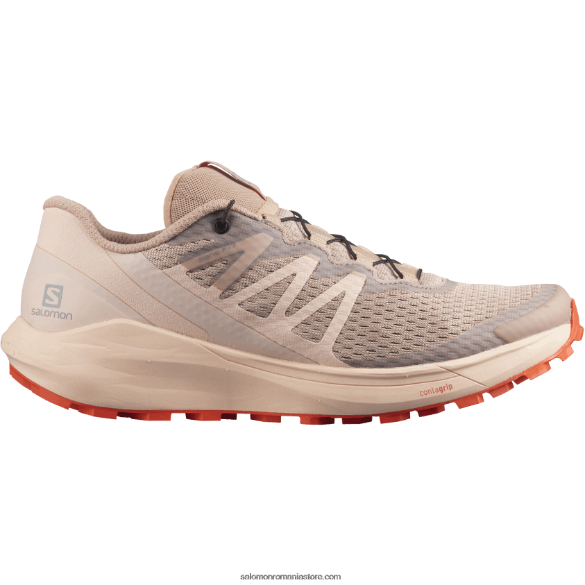 Salomon sirocco/peachy keen/rosu portocaliu pantofi de alergare trail damă - sense ride 4 6D8X2J1536
