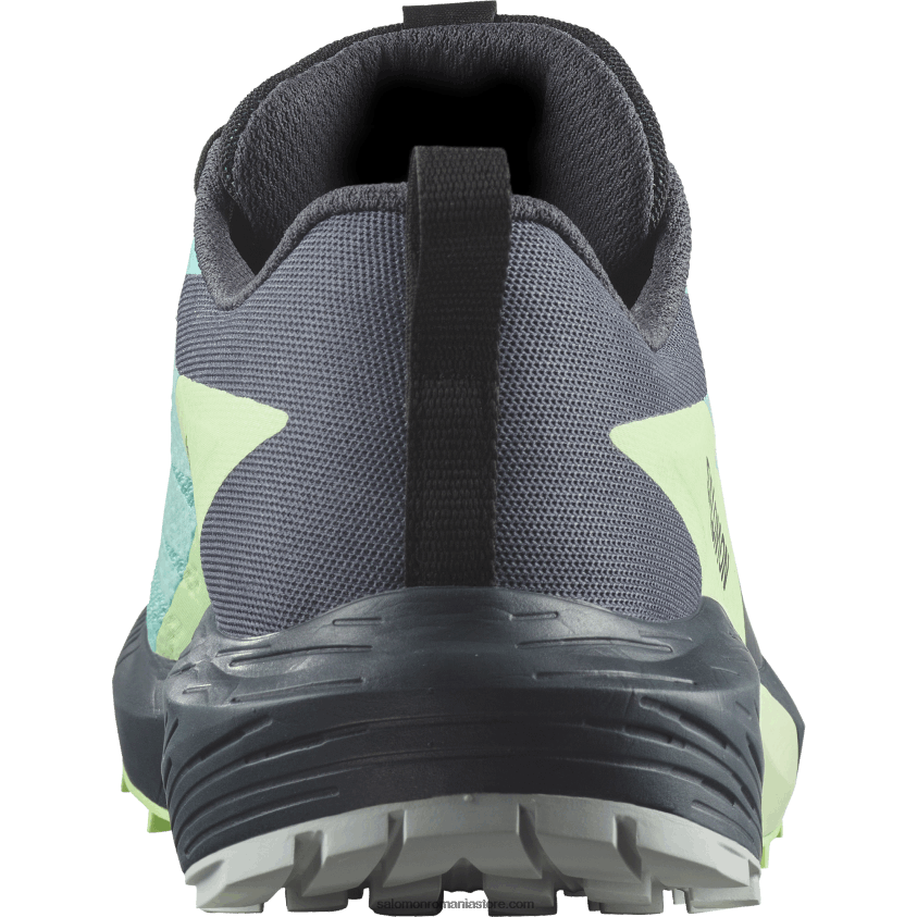 Salomon strălucire albastră/cenuşă verde/cerneală india pantofi de trail de damă - sense ride 5 gore-tex 6D8X2J1528