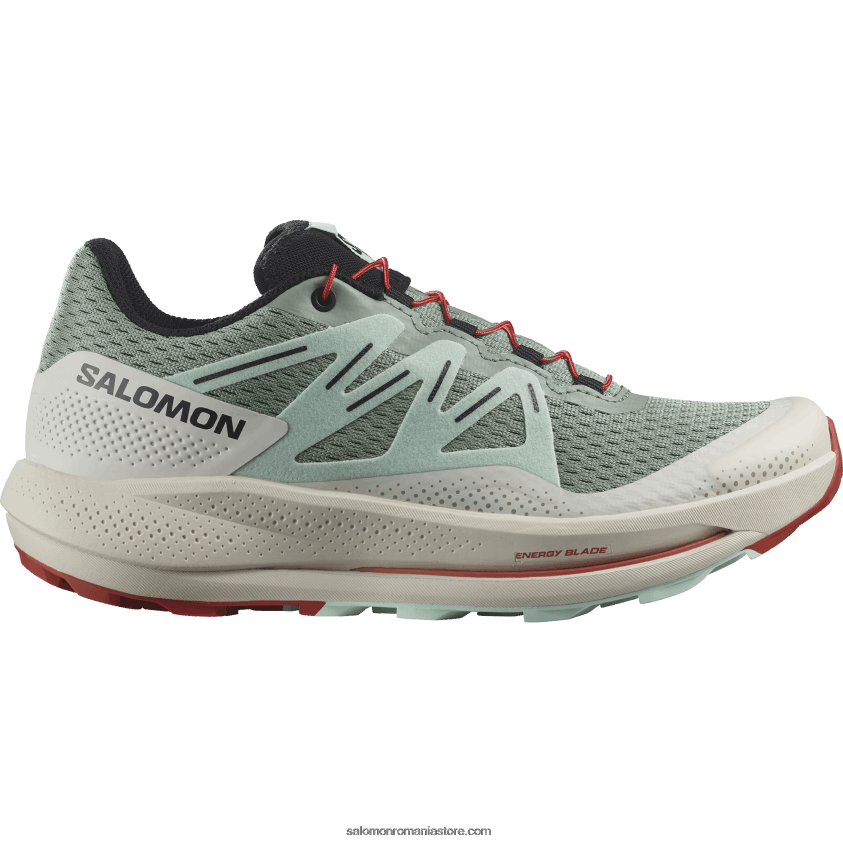 Salomon tampon de crin/aqua albit/sos iute pantofi de alergare trail damă - pulsar trail 6D8X2J1514