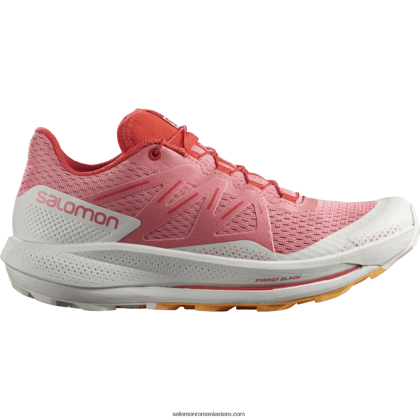 Salomon trandafir de ceai/nor de nimbus/portocaliu aprins pantofi de alergare trail damă - pulsar trail 6D8X2J1511