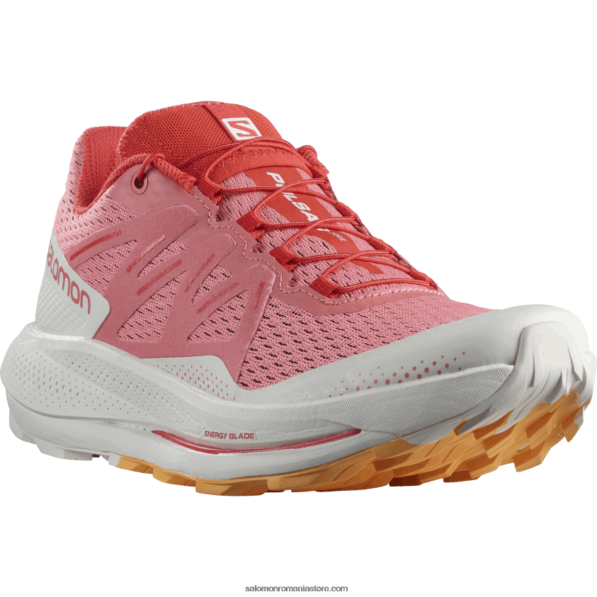 Salomon trandafir de ceai/nor de nimbus/portocaliu aprins pantofi de alergare trail damă - pulsar trail 6D8X2J1511