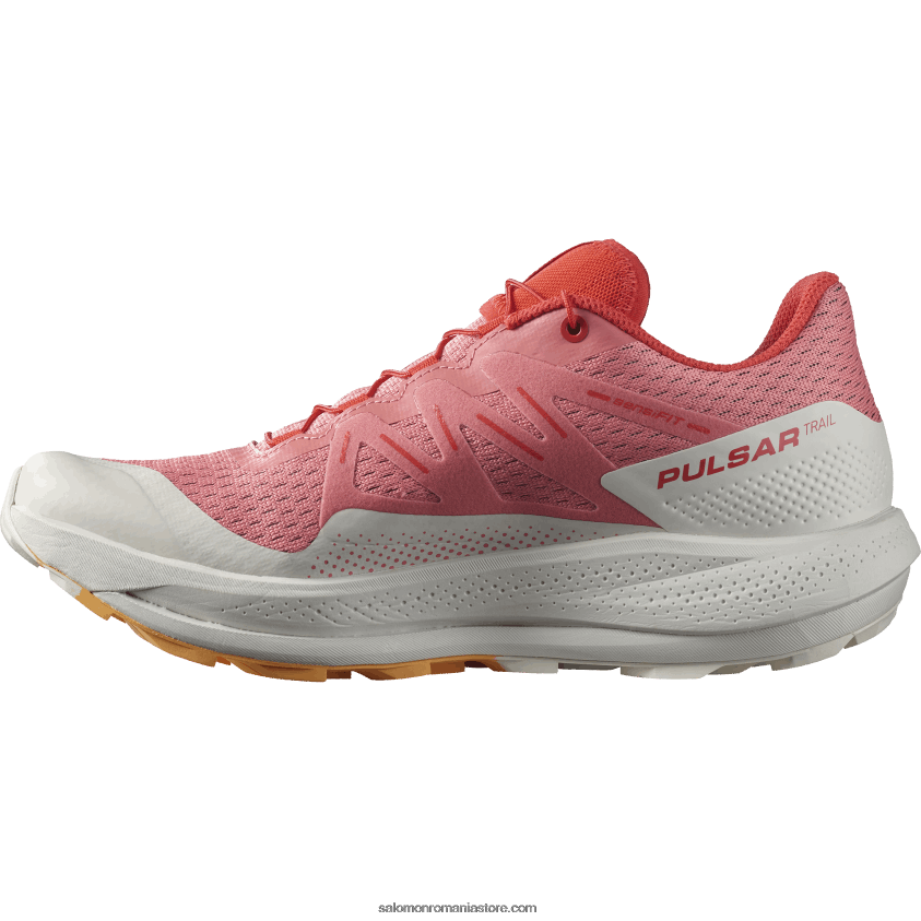Salomon trandafir de ceai/nor de nimbus/portocaliu aprins pantofi de alergare trail damă - pulsar trail 6D8X2J1511
