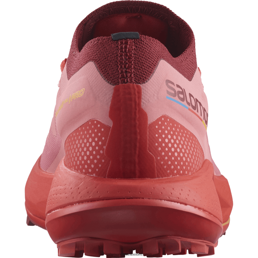 Salomon trandafir de ceai/roșu ciclist/portocaliu aprins pantofi de trail de damă - pulsar trail pro 6D8X2J1533