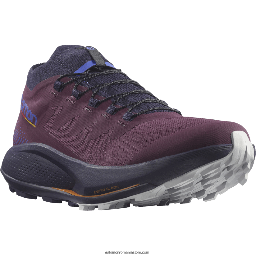 Salomon vin de struguri/cer de noapte/stâncă lunară pantofi de trail de damă - pulsar trail pro 6D8X2J1532