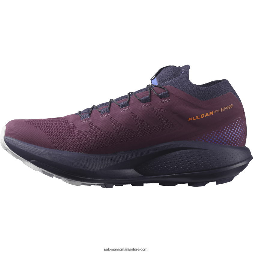 Salomon vin de struguri/cer de noapte/stâncă lunară pantofi de trail de damă - pulsar trail pro 6D8X2J1532