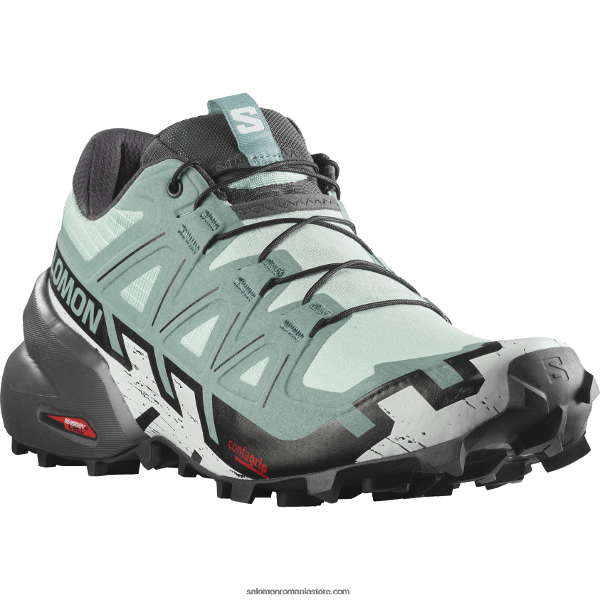 Salomon yucca/abanos/alb pantofi de alergare trail damă - speedcross 6 6D8X2J1505