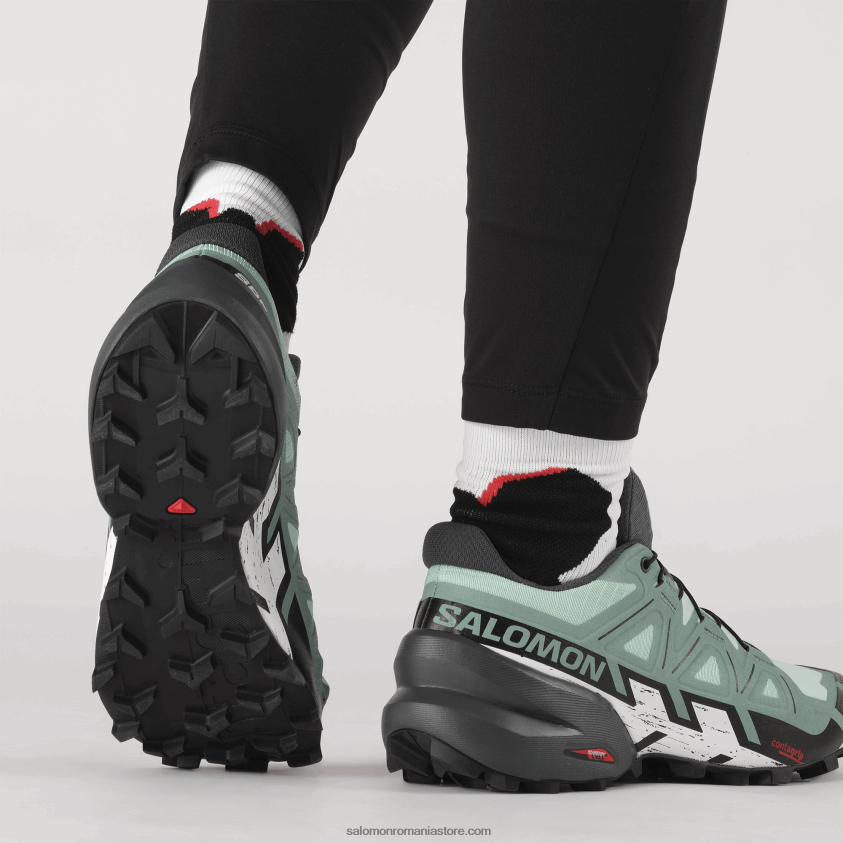 Salomon yucca/abanos/alb pantofi de alergare trail damă - speedcross 6 6D8X2J1505