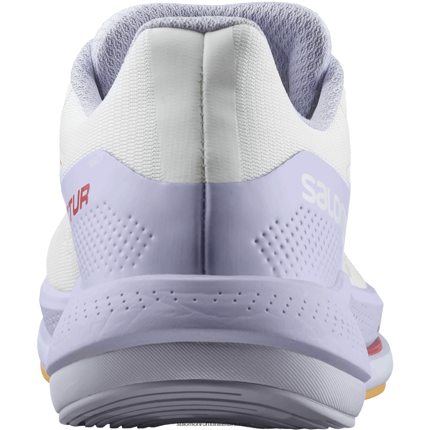 Salomon alb/violet erica/portocaliu aprins pantofi de alergare dama - spectur 6D8X2J747