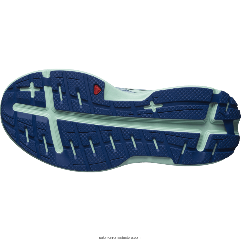 Salomon albastru perlat/yucca/albastru clematis pantofi alergare damă - aero glide 6D8X2J1151