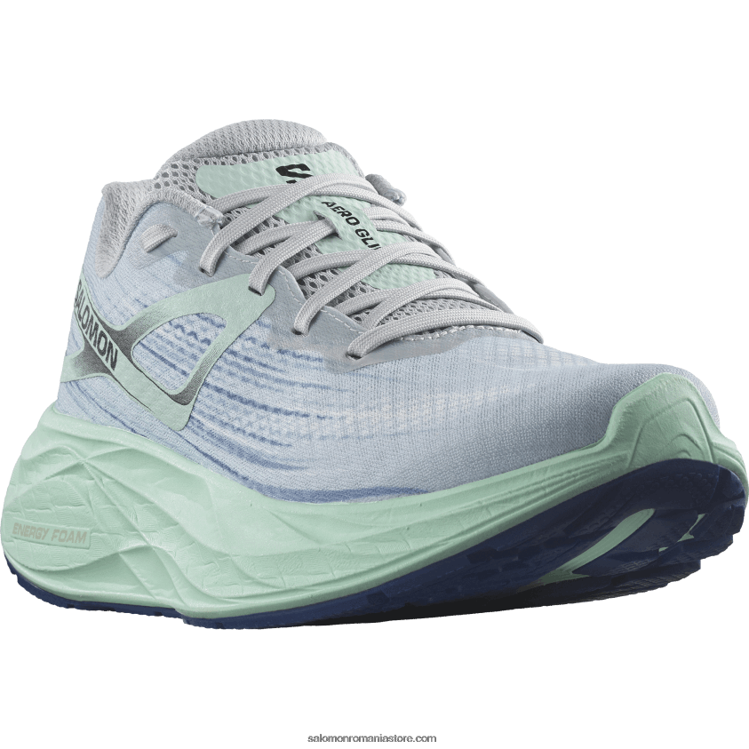 Salomon albastru perlat/yucca/albastru clematis pantofi alergare damă - aero glide 6D8X2J1151