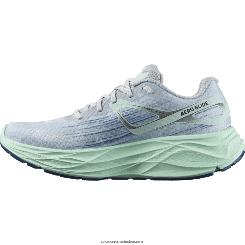 Salomon albastru perlat/yucca/albastru clematis pantofi alergare damă - aero glide 6D8X2J1151