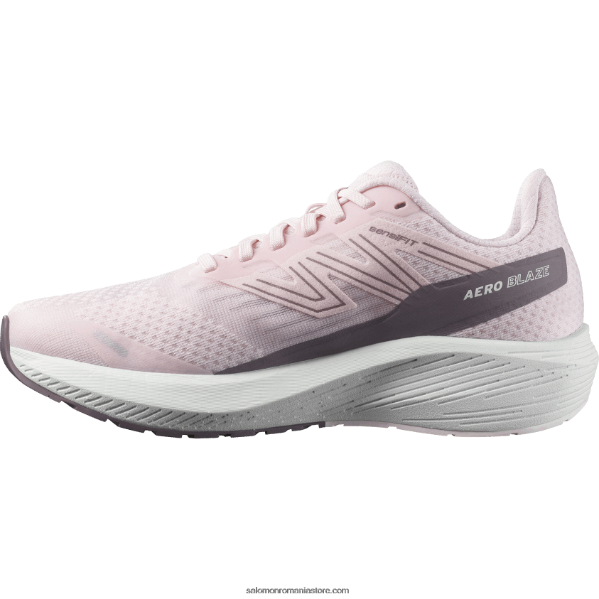 Salomon leagăn roz/alb/peisaj lunar pantofi de alergare damă - aero blaze 6D8X2J740