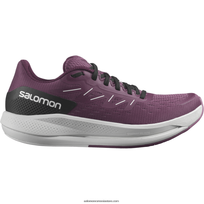 Salomon lemn de lalele/rocă lunară/vin de struguri pantofi de alergare dama - spectur 6D8X2J748