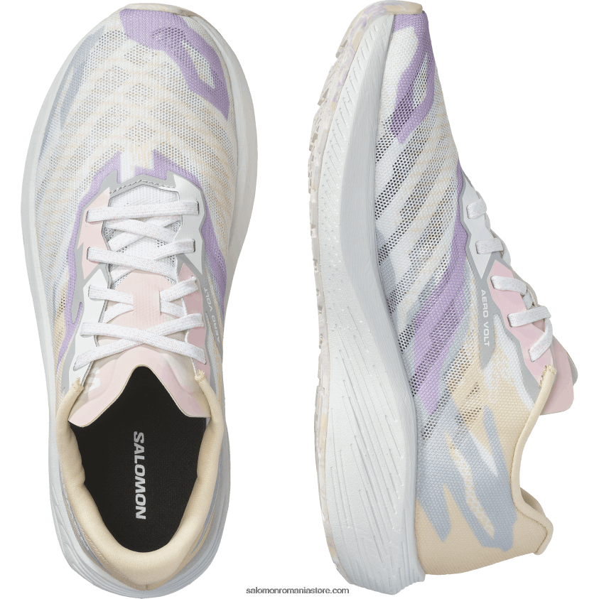 Salomon piersic fraged/albastru sidefat/alb pantofi de alergare dama - aero volt 6D8X2J754