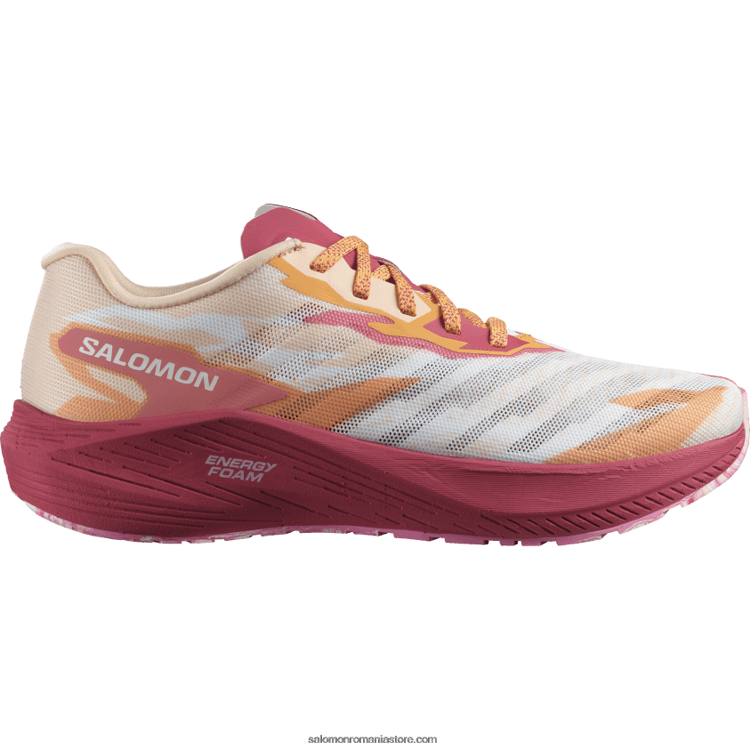 Salomon piersic fraged/roz virtual/alb pantofi de alergare dama - aero volt 6D8X2J753