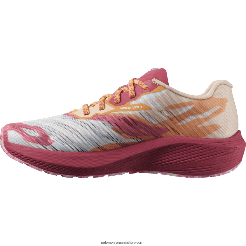 Salomon piersic fraged/roz virtual/alb pantofi de alergare dama - aero volt 6D8X2J753