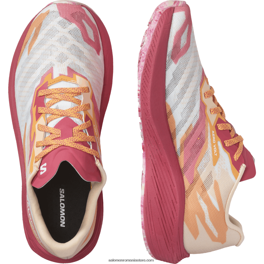 Salomon piersic fraged/roz virtual/alb pantofi de alergare dama - aero volt 6D8X2J753