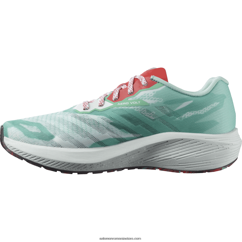 Salomon yucca/alb/rosu mac pantofi de alergare dama - aero volt 6D8X2J752
