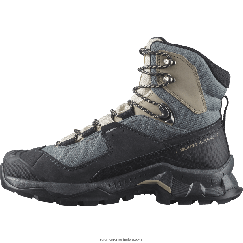 Salomon abanos / zi ploioasă / vreme furtunoasă ghete de drumeție din piele de damă - quest element gore-tex 6D8X2J1136