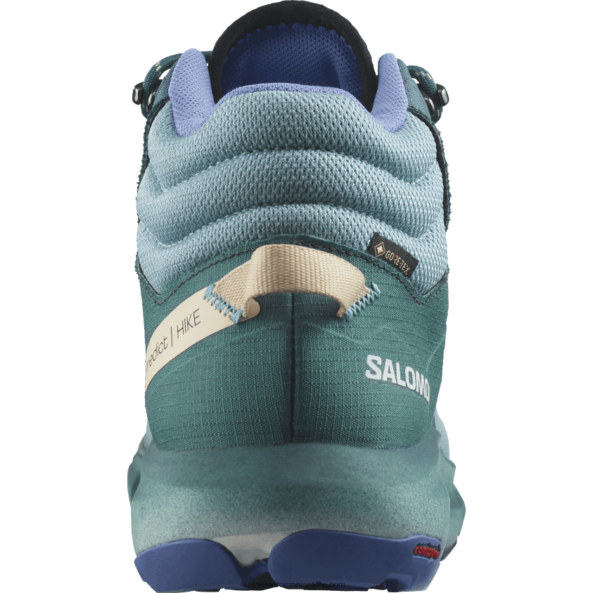 Salomon albastru piatră/atlantic adânc/cerul granada cizme de drumeție damă - predict hike mid gore-tex 6D8X2J1132