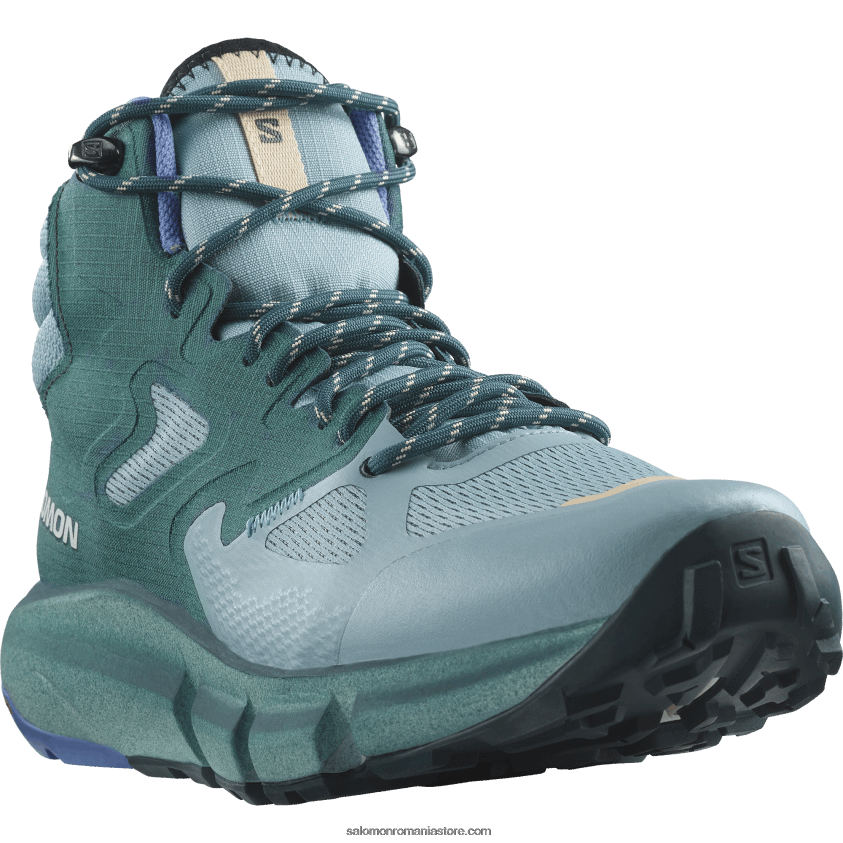 Salomon albastru piatră/atlantic adânc/cerul granada cizme de drumeție damă - predict hike mid gore-tex 6D8X2J1132