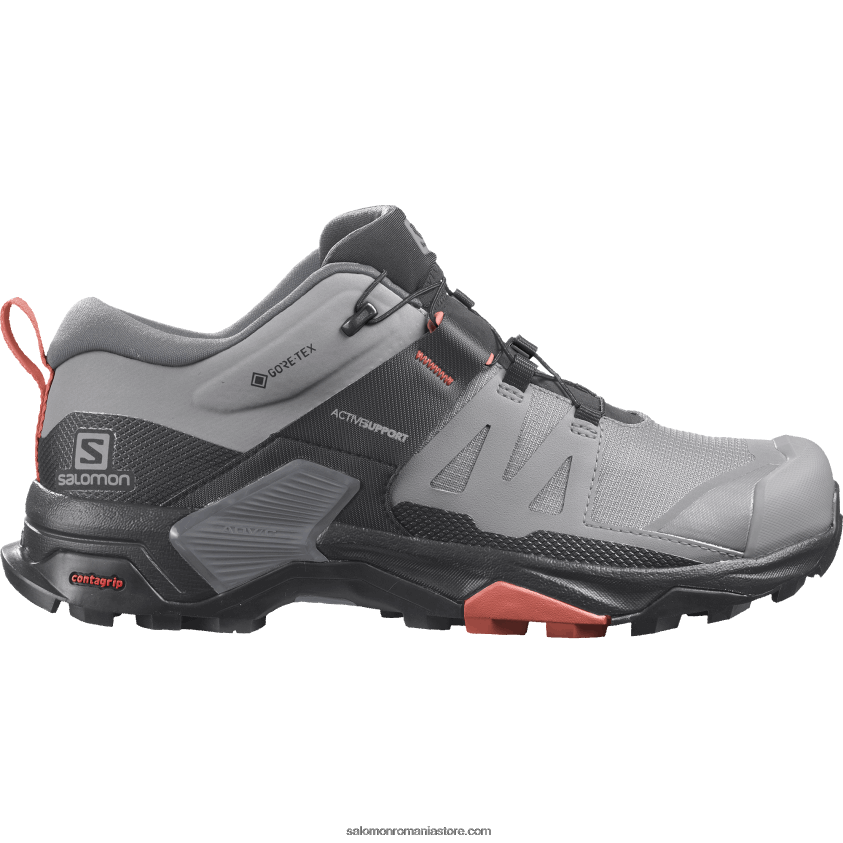 Salomon aliaj/nuanta linistita/Siena arsa pantofi de drumeție damă - x ultra 4 gore-tex 6D8X2J1139