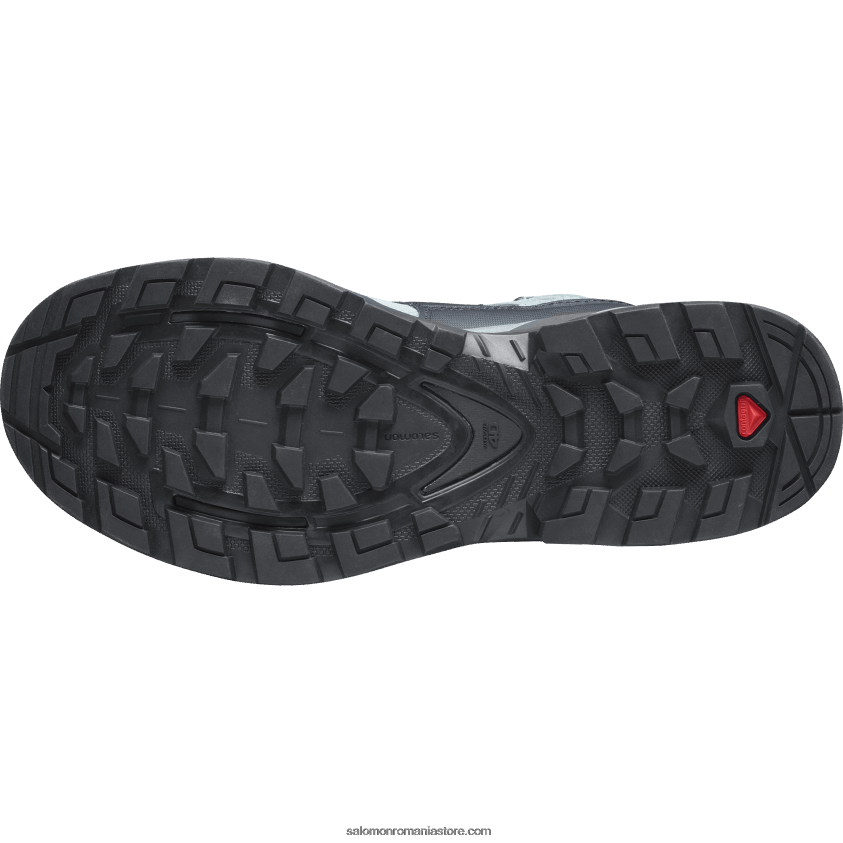 Salomon ardezie/trooper/opal blue ghete de drumeție din piele de damă - quest 4 gore-tex 6D8X2J1129