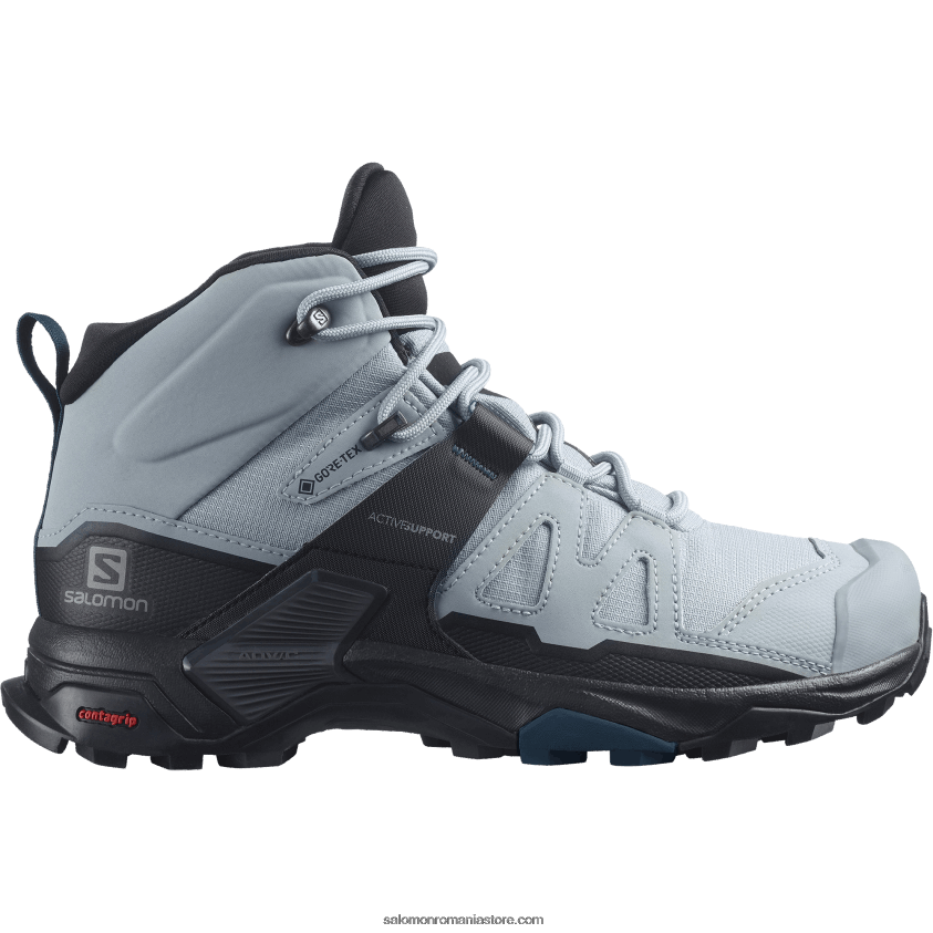 Salomon cariera/negru/albastru legion cizme de drumetie dama - x ultra 4 mid wide gore-tex 6D8X2J1141