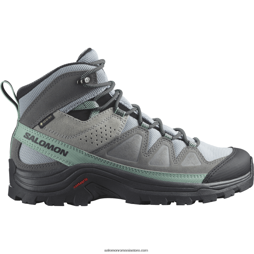 Salomon cariera/umbra linistita/negru cizme de drumetie dama din piele - quest rove gore-tex 6D8X2J1143