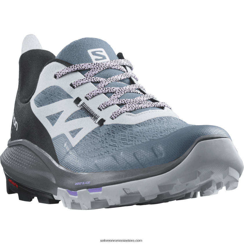 Salomon china blue/arctic gheață/orhidee floare pantofi de drumeție damă - outpulse gore-tex 6D8X2J1124