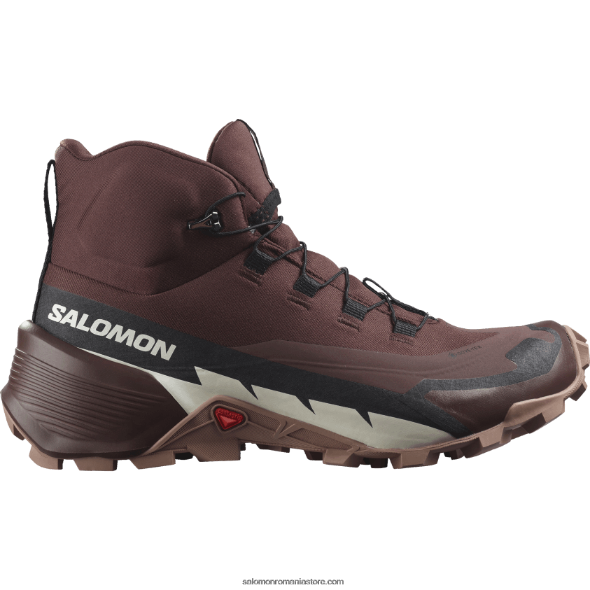 Salomon ciocolată amară/mousse mocha/gheață de vanilie cizme de drumetie dama - cross hike 2 mid gore-tex 6D8X2J738