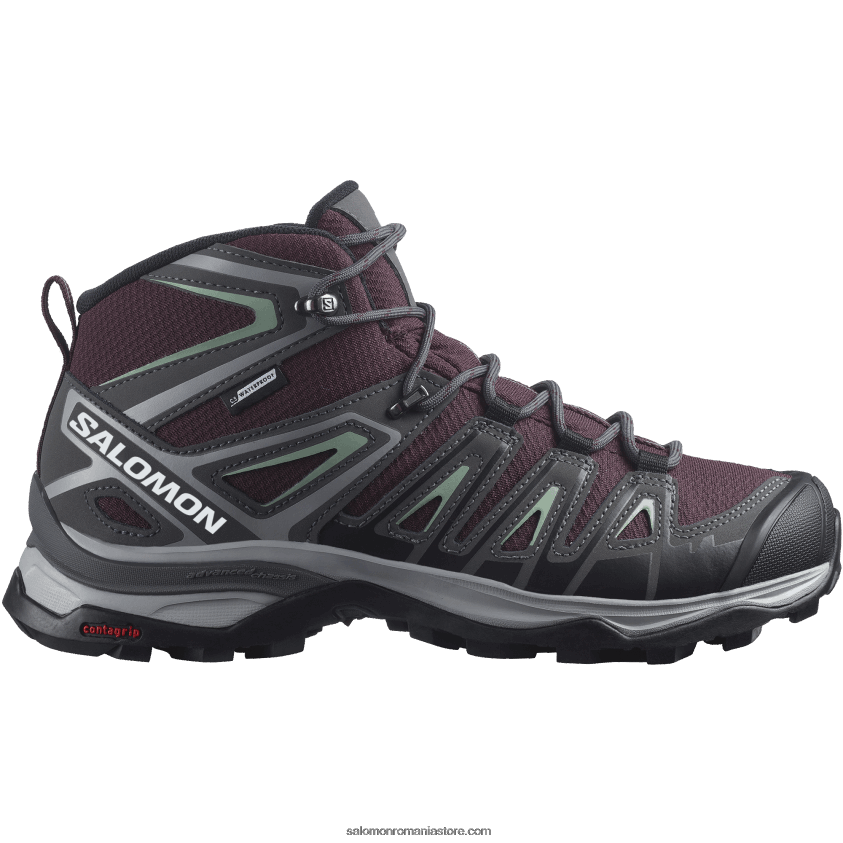 Salomon degustare de vinuri/magnet/verde granit cizme de drumetie dama - x ultra pioneer mid clima waterproof 6D8X2J1278