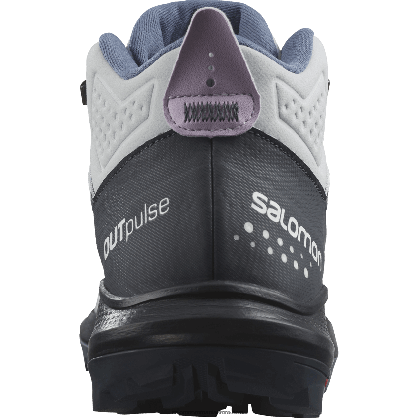 Salomon gheață arctică/cerneală de India/înflorire de orhidee cizme de drumetie dama - outpulse mid gore-tex 6D8X2J1114