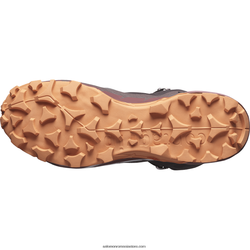 Salomon șisturi/ghimbir sălbatic/aur coral cizme de drumetie dama - cross hike 2 mid gore-tex 6D8X2J737