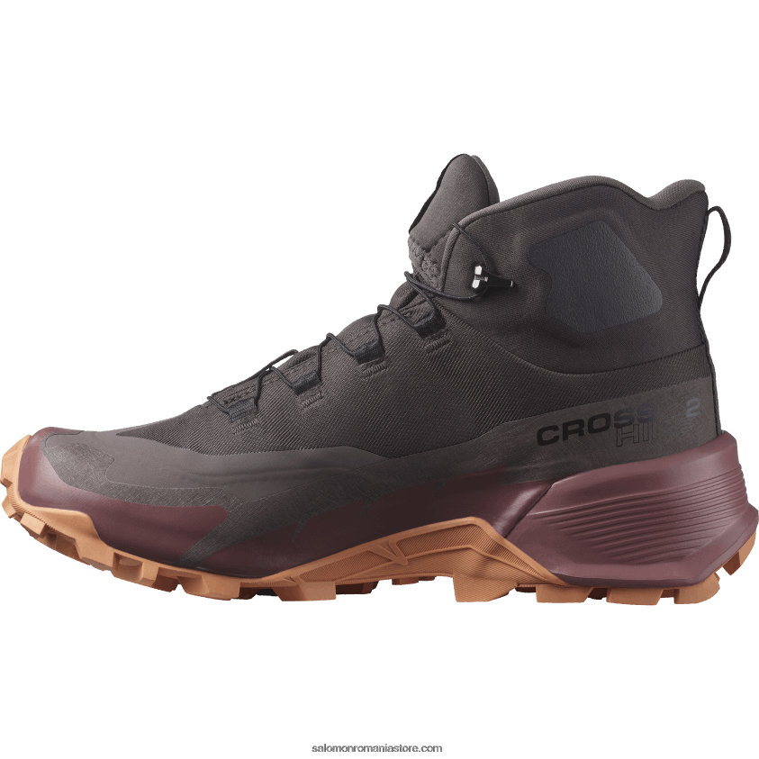 Salomon șisturi/ghimbir sălbatic/aur coral cizme de drumetie dama - cross hike 2 mid gore-tex 6D8X2J737
