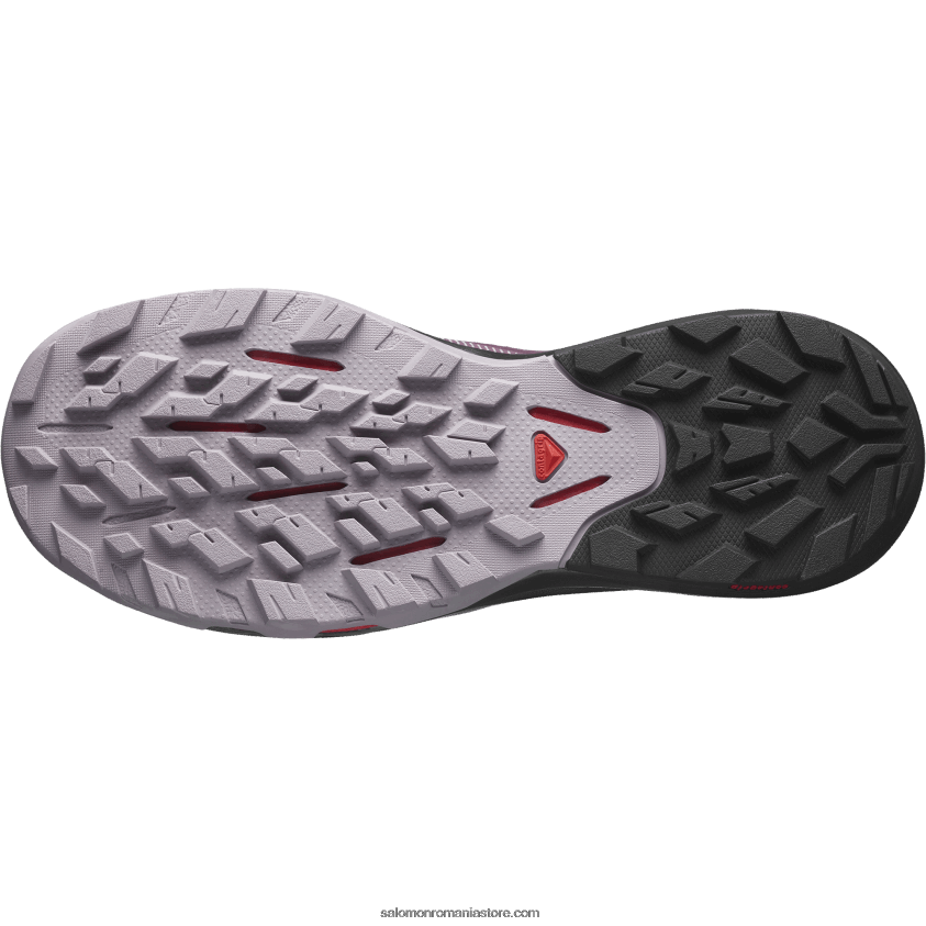 Salomon lemn de lalele/negru/rosu mac pantofi de drumeție damă - outpulse gore-tex 6D8X2J1122
