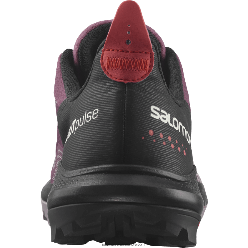 Salomon lemn de lalele/negru/rosu mac pantofi de drumeție damă - outpulse gore-tex 6D8X2J1122