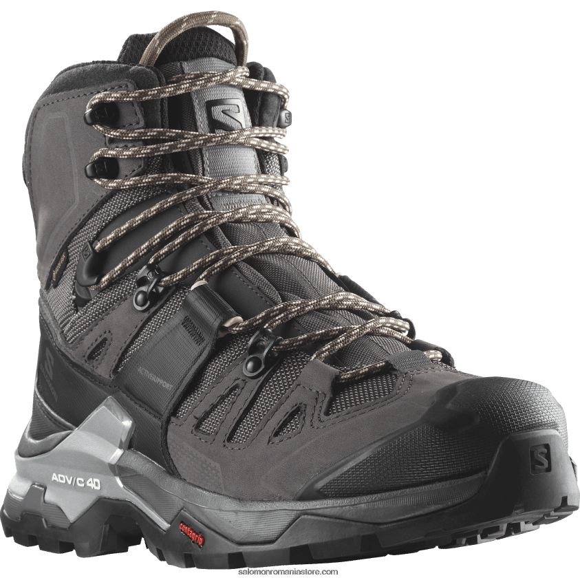 Salomon magnet/negru/sarut de soare ghete de drumeție din piele de damă - quest 4 gore-tex 6D8X2J1128
