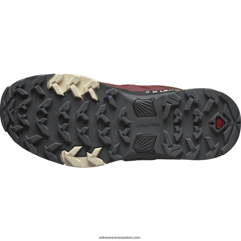 Salomon maro nebun/negru/nisip albit pantofi de drumeție damă - x ultra 4 gore-tex 6D8X2J1140