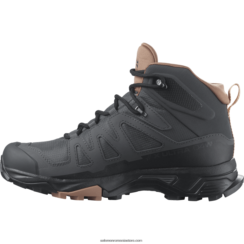 Salomon mousse de abanos/mocha/crema de migdale cizme de drumetie dama - x ultra 4 mid gore-tex 6D8X2J1133