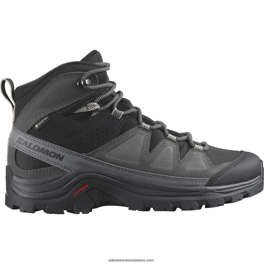 Salomon negru/magnet/nuanta linistita cizme de drumetie dama din piele - quest rove gore-tex 6D8X2J1142