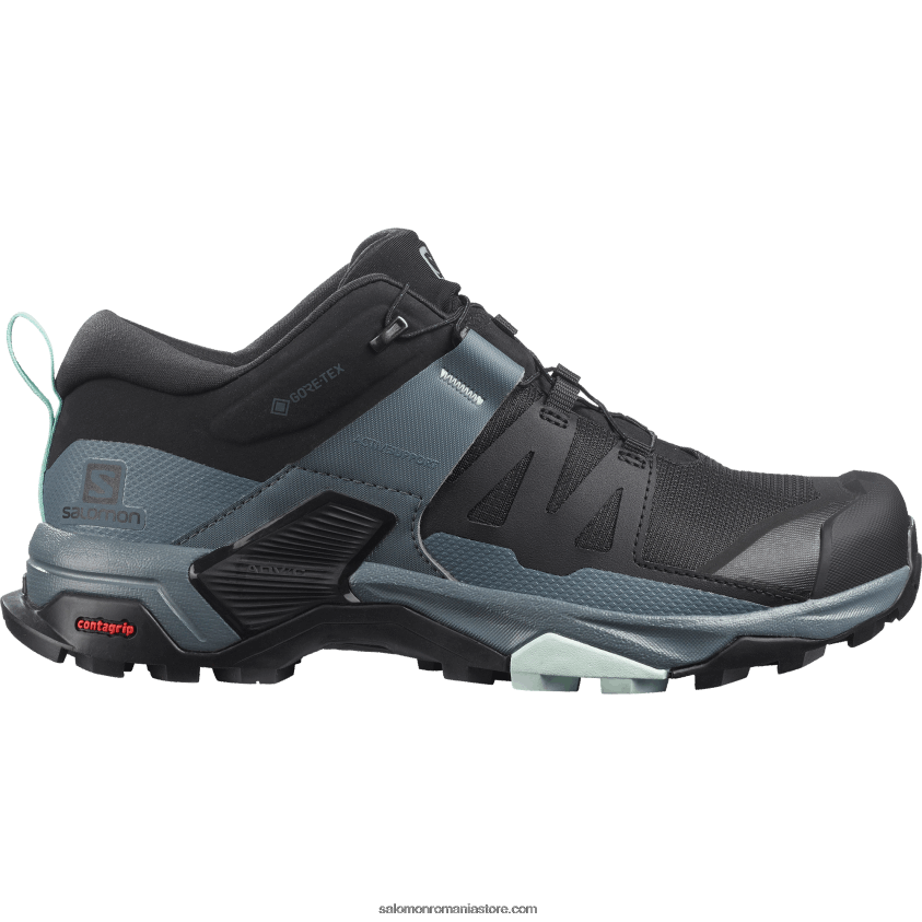 Salomon negru/ vreme furtunoasă/ albastru opal pantofi de drumeție damă - x ultra 4 gore-tex 6D8X2J1137