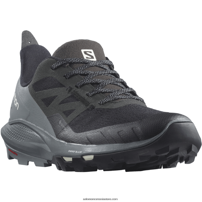 Salomon negru/ vreme furtunoasă/ gheață de vanilie pantofi de drumeție damă - outpulse gore-tex 6D8X2J1123