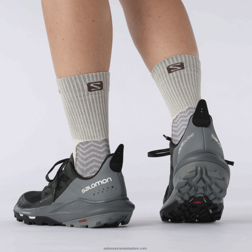 Salomon negru/ vreme furtunoasă/ gheață de vanilie pantofi de drumeție damă - outpulse gore-tex 6D8X2J1123
