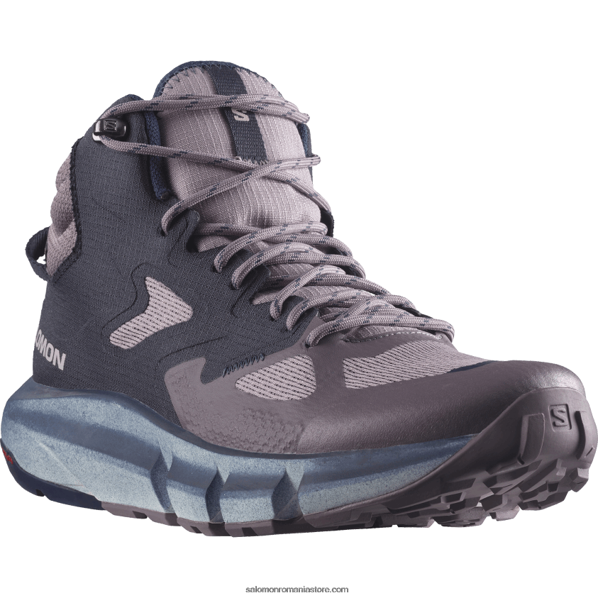 Salomon prepeliță/cer de noapte/aura astrală cizme de drumeție damă - predict hike mid gore-tex 6D8X2J1131