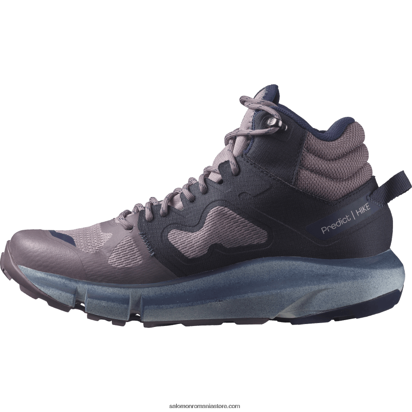 Salomon prepeliță/cer de noapte/aura astrală cizme de drumeție damă - predict hike mid gore-tex 6D8X2J1131