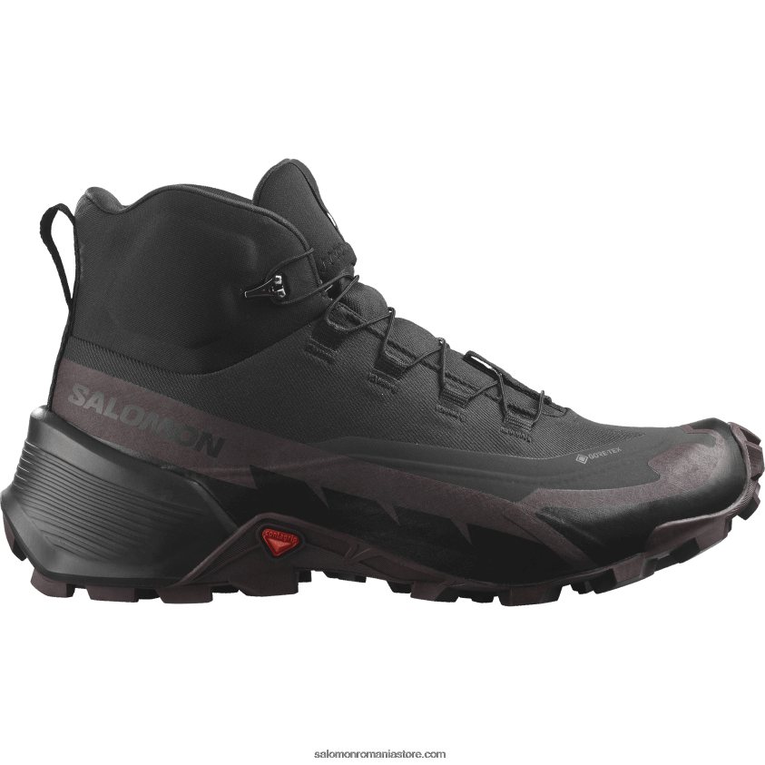 Salomon prune negre/ciocolata cizme de drumetie dama - cross hike 2 mid gore-tex 6D8X2J735