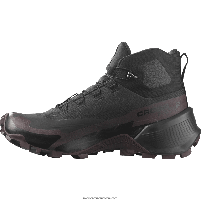 Salomon prune negre/ciocolata cizme de drumetie dama - cross hike 2 mid gore-tex 6D8X2J735