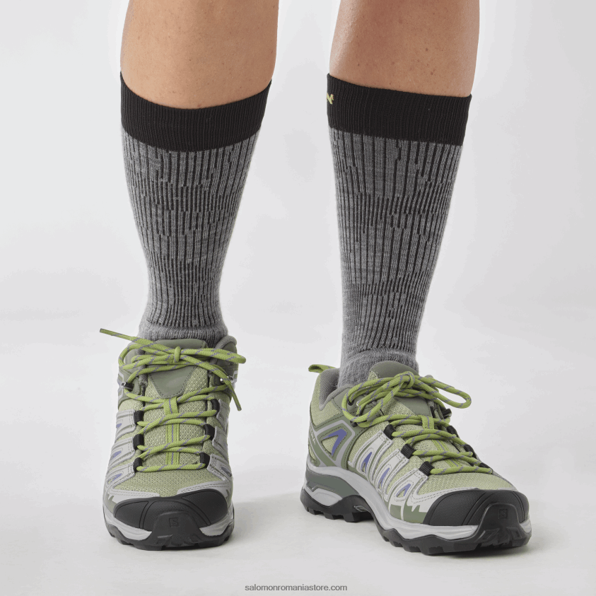 Salomon verde ulei/gri castor/albastru amparo pantofi de drumeție damă - x ultra pioneer aero 6D8X2J1121