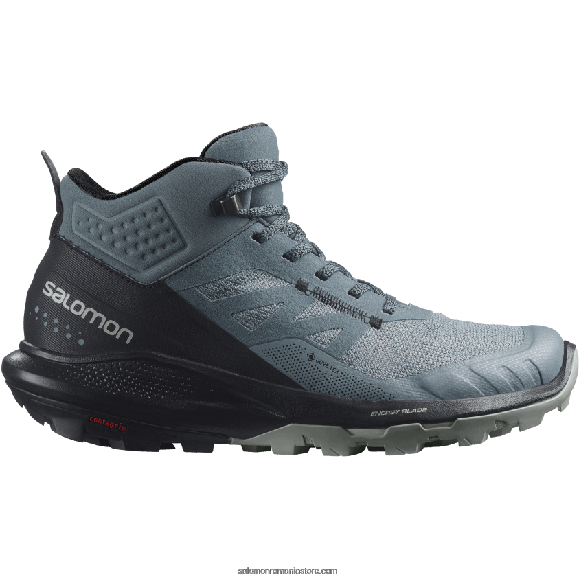 Salomon vreme furtunoasă/negru/fier forjat cizme de drumetie dama - outpulse mid gore-tex 6D8X2J1116